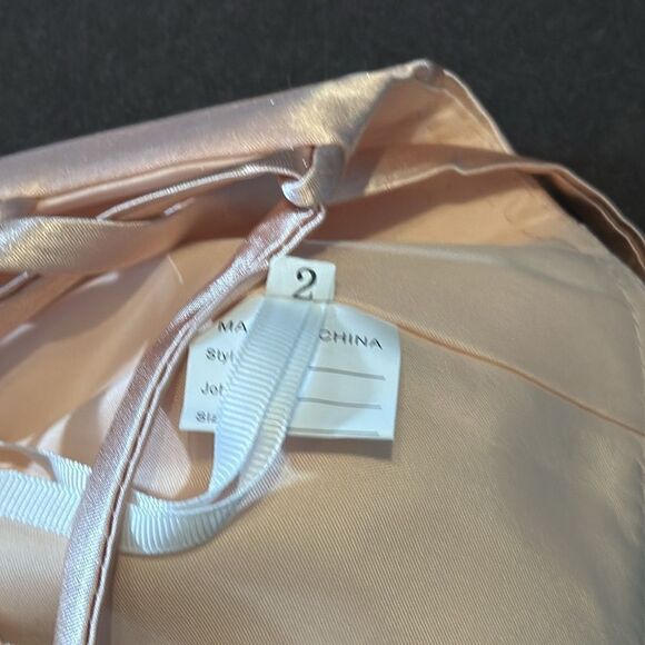 Women’s Full Length Prom Party Dress Criss Cross Straps Leg Slit Size 2 NEW - Picture 9 of 12